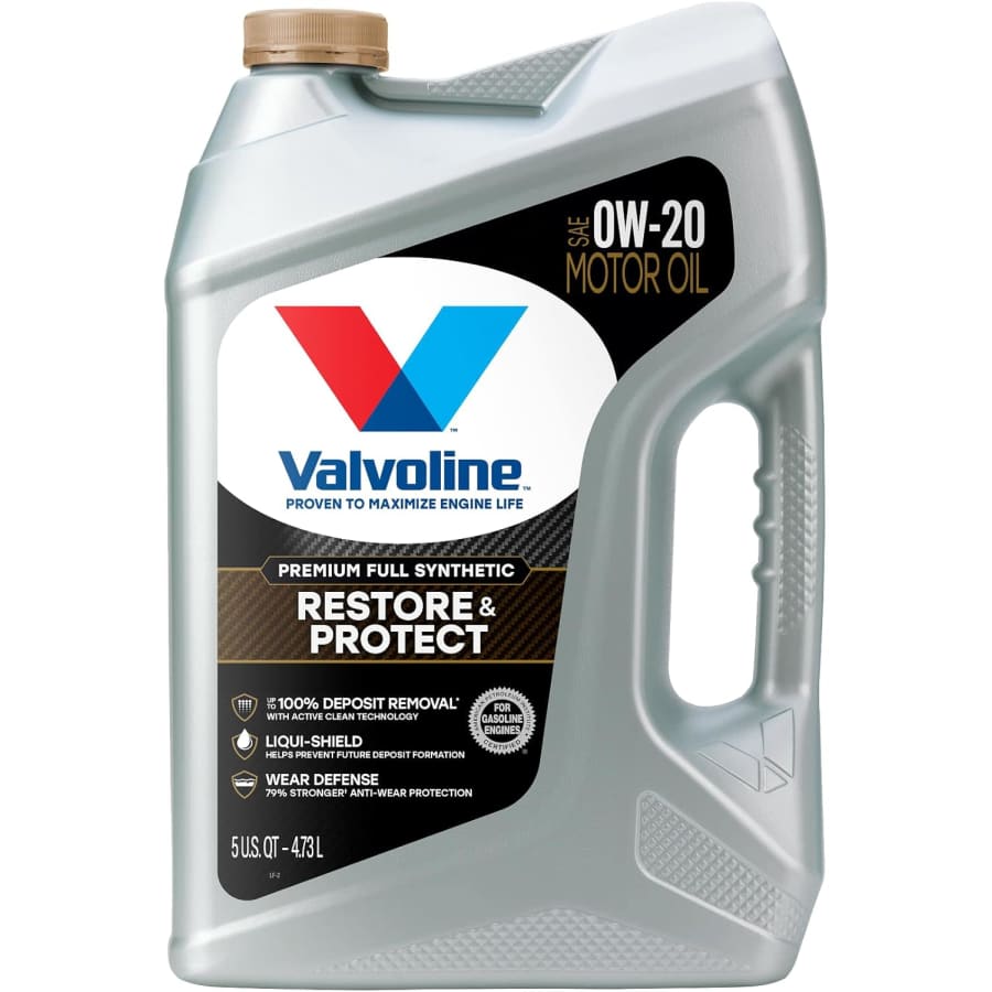 Valvoline Restore & Protect Full Synthetic 0W-20 Motor Oil 5-Quart Bottle: $30 Valvoline Restore & Protect Full Synthetic 0W-20 Motor Oil 5-Quart Bottle: $30