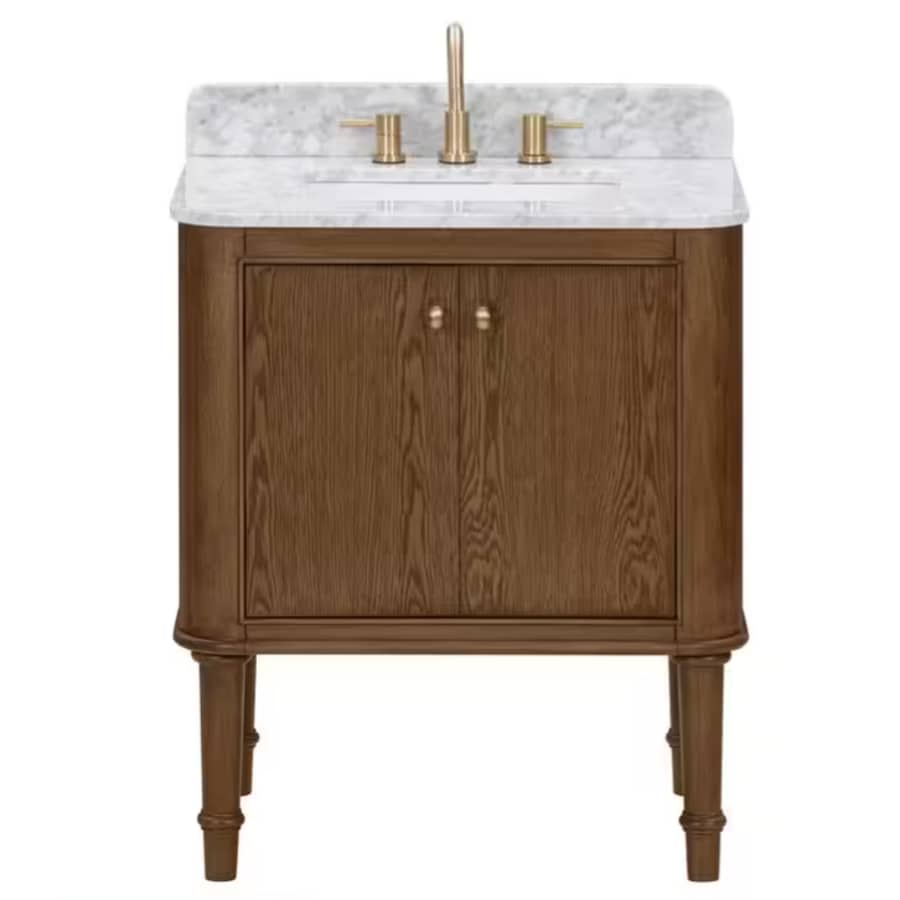 Home Decorators Collection Collette 30" Single Bath Vanity w/ Marble Top: $599 Home Decorators Collection Collette 30" Single Bath Vanity w/ Marble Top: $599