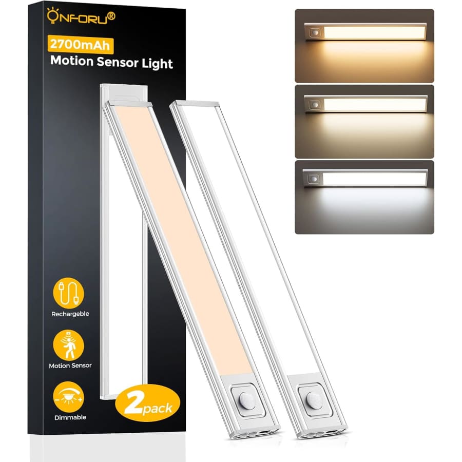 Onforu 13.8" Under Cabinet Lighting 2-Pack: $10 w/ Prime Onforu 13.8" Under Cabinet Lighting 2-Pack: $10 w/ Prime