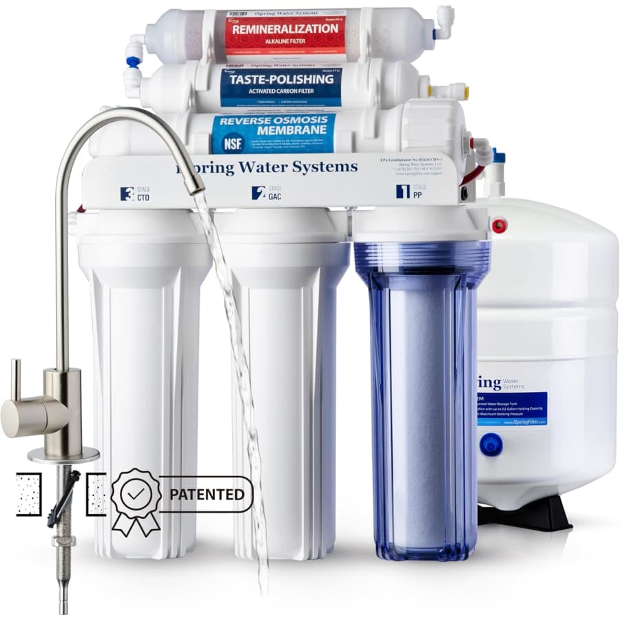 iSpring 6-Stage Alkaline Reverse Osmosis System: $192