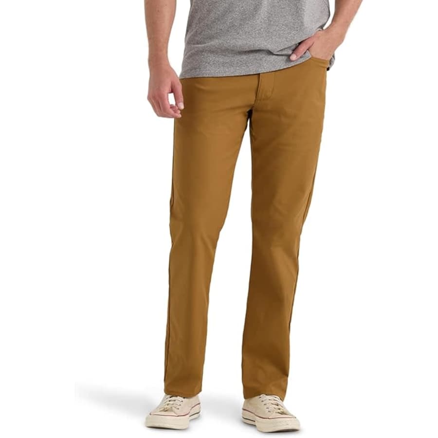 Lee Men's Extreme Motion 5-Pocket Regular Straight Pants: $20 Lee Men's Extreme Motion 5-Pocket Regular Straight Pants: $20