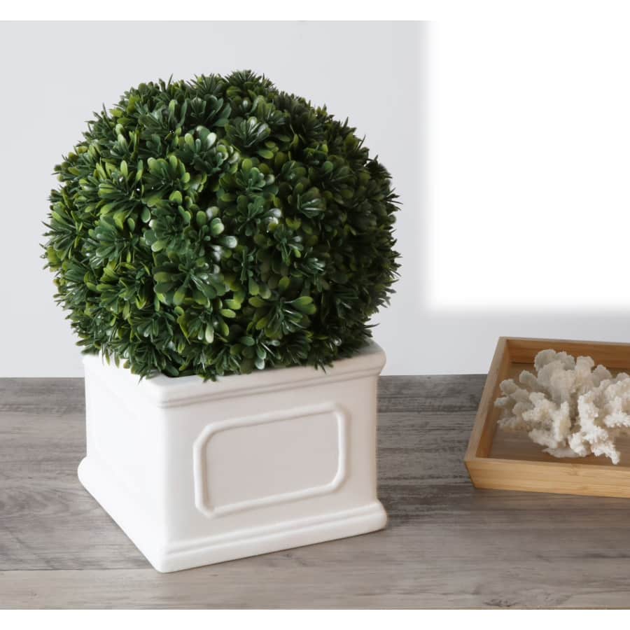 Better Homes & Gardens 9" Artificial Boxwood Plant in White Planter Box: $9.74 Better Homes & Gardens 9" Artificial Boxwood Plant in White Planter Box: $9.74