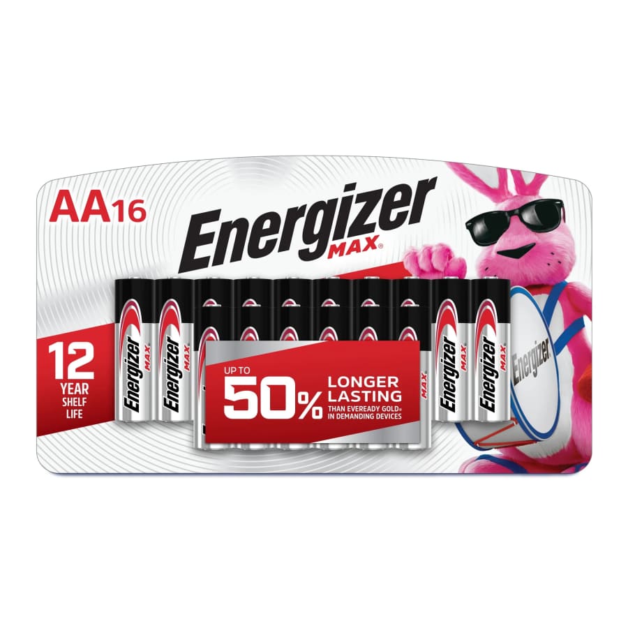 Energizer MAX AA Batteries 16-Pack: $12 Energizer MAX AA Batteries 16-Pack: $12