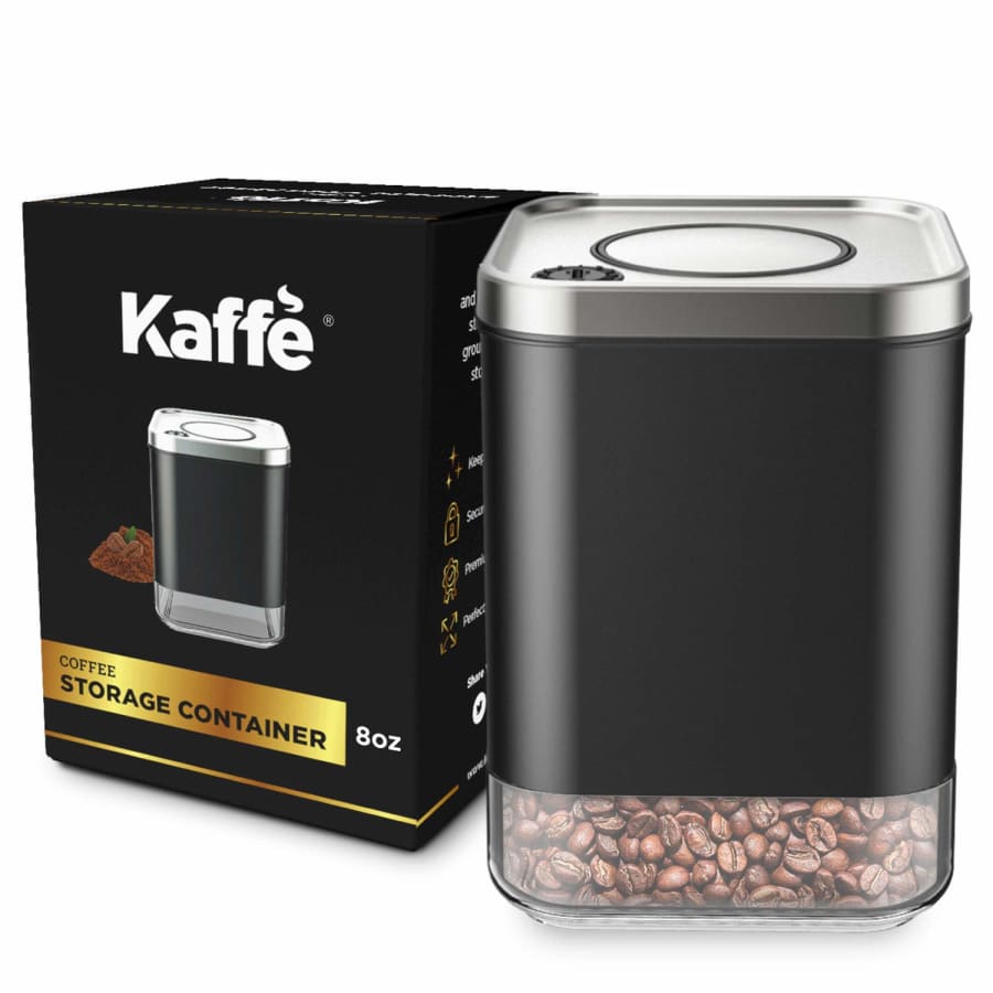 Kaffe 8oz Glass Coffee Canister with Airtight Lid: $19