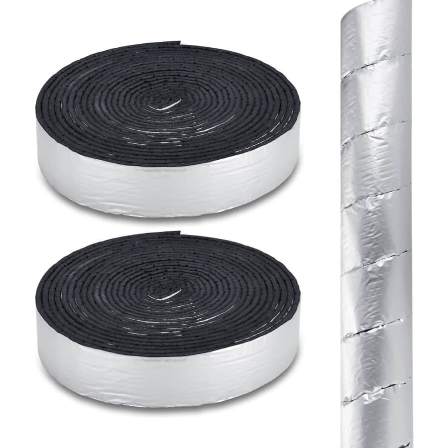 2" x 33ft Outdoor Pipe Insulation Wrap: $11