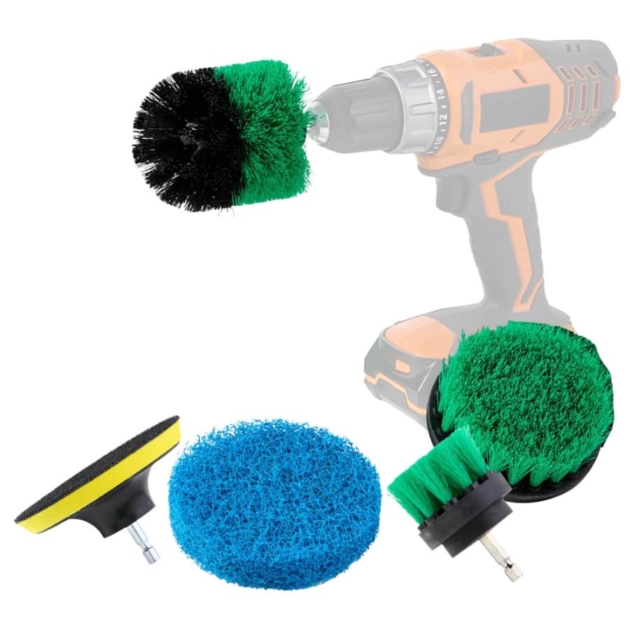 Super Power Spin Brush Drill Head Set: $8.99