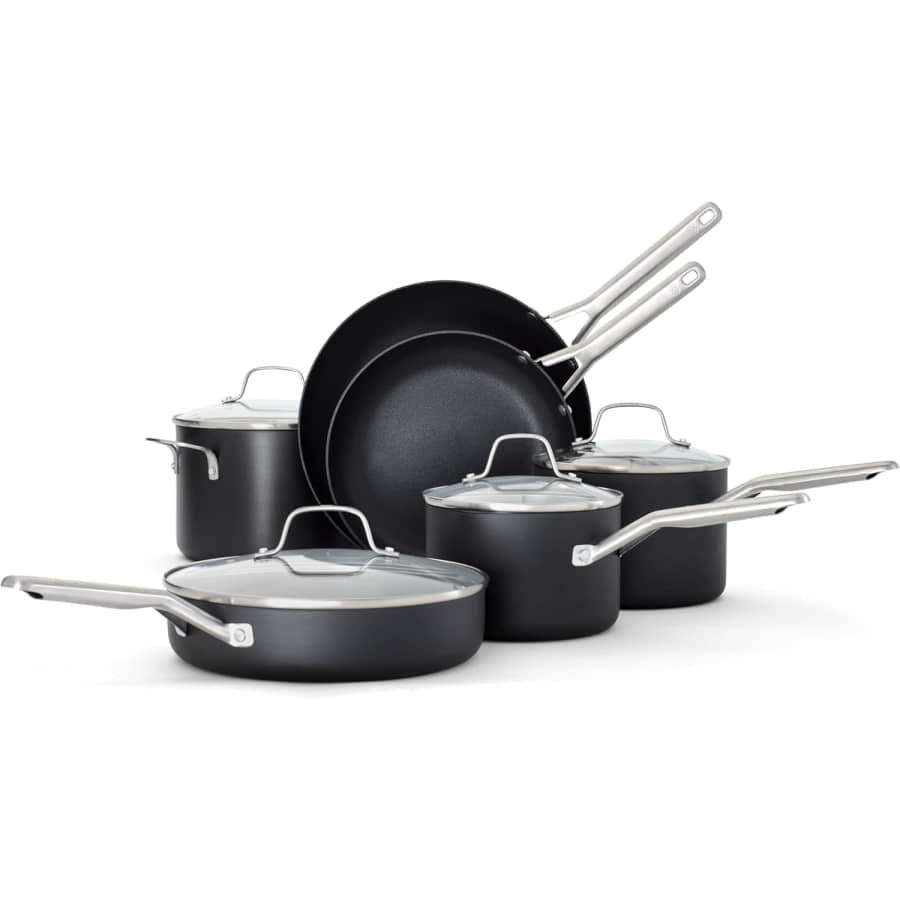 Calphalon Classic Hard-Anodized Nonstick Cookware 10-Piece Set: $150 w/ $7.50 Amazon Credit