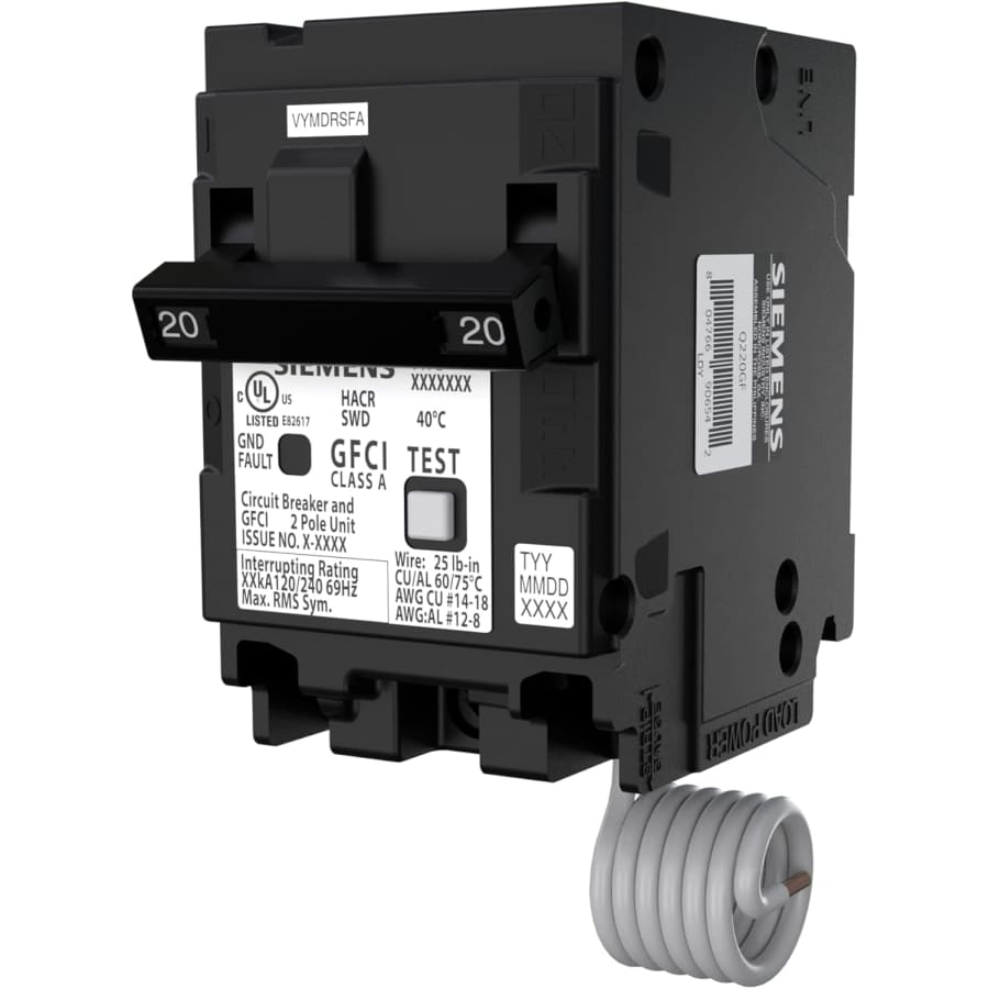Siemens Q220GF Ground Fault Circuit Interrupter: $79