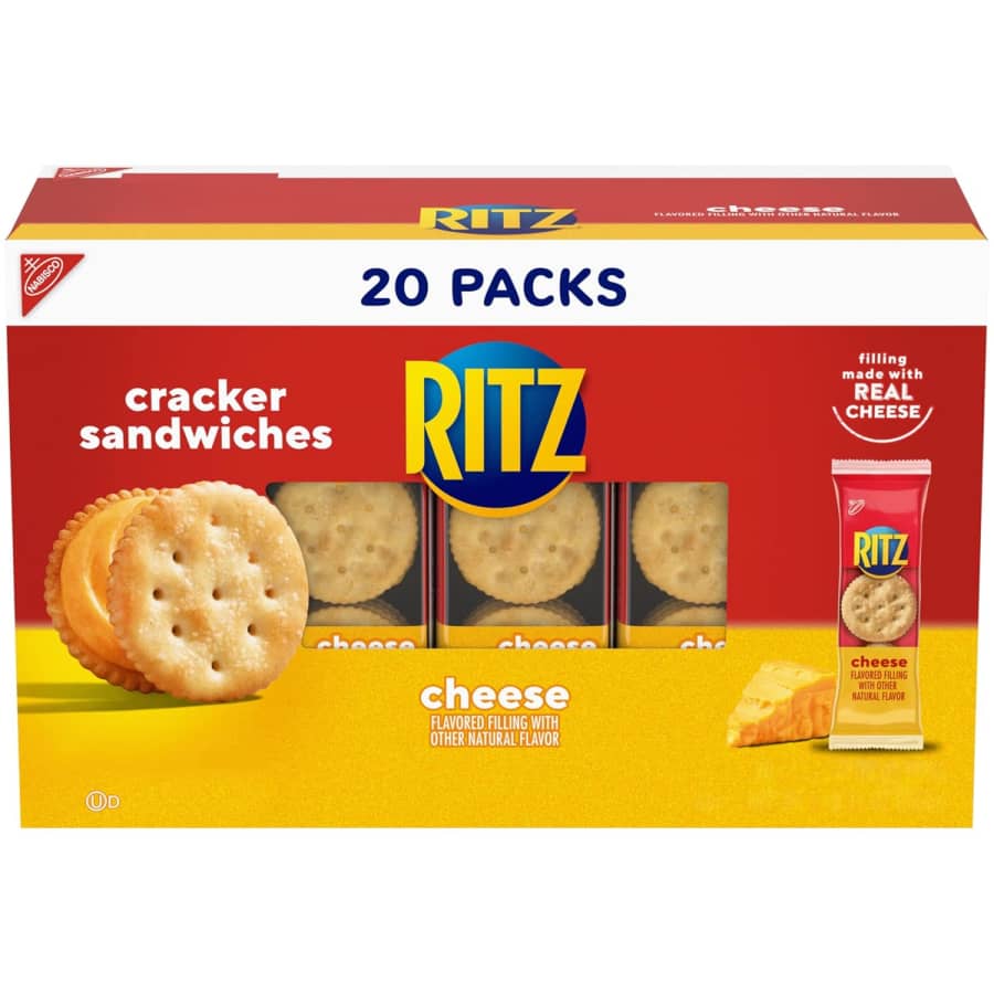 Ritz Cheese Sandwich Crackers 6-Count Snack Pack 20-Pack (120 Crackers): $5.58 via Sub & Save Ritz Cheese Sandwich Crackers 6-Count Snack Pack 20-Pack (120 Crackers): $5.58 via Sub & Save