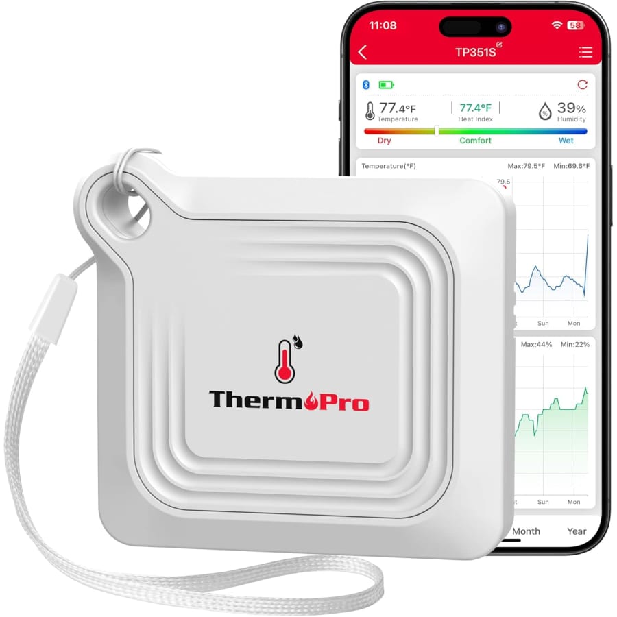 ThermoPro Bluetooth Thermometer Hygrometer: $10