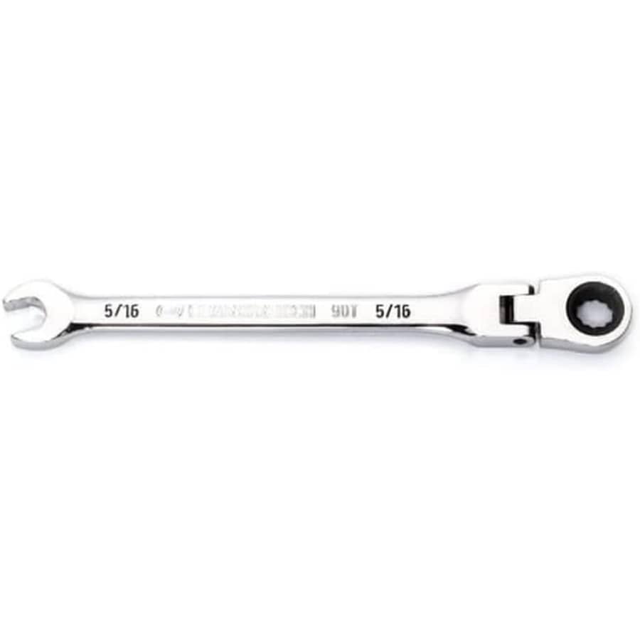 GearWrench 5/16" 12 Point Flex Head Ratcheting Combination Wrench: $14 GearWrench 5/16" 12 Point Flex Head Ratcheting Combination Wrench: $14
