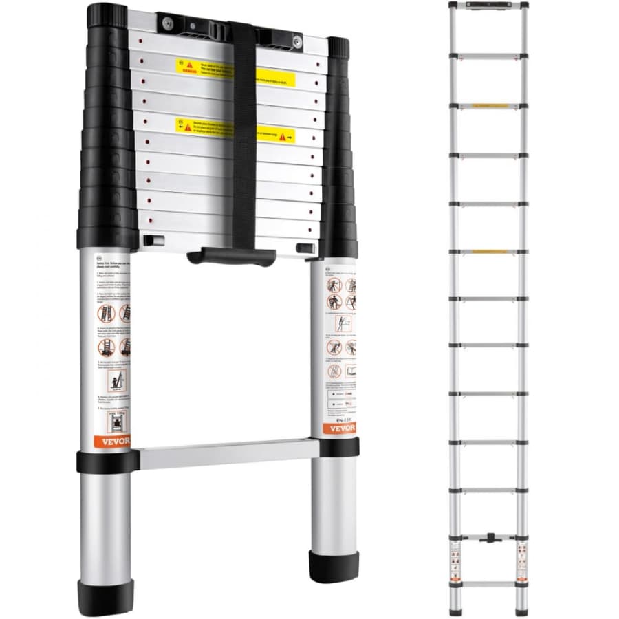 Vevor 12.5' Multi-Purpose Portable Telescoping Ladder: $79.99 Vevor 12.5' Multi-Purpose Portable Telescoping Ladder: $79.99