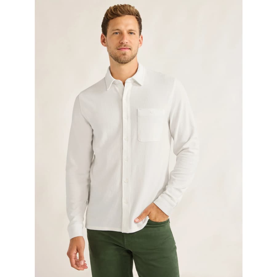 Free Assembly Men's Waffle Knit Long Sleeve Shirt: From $7.60