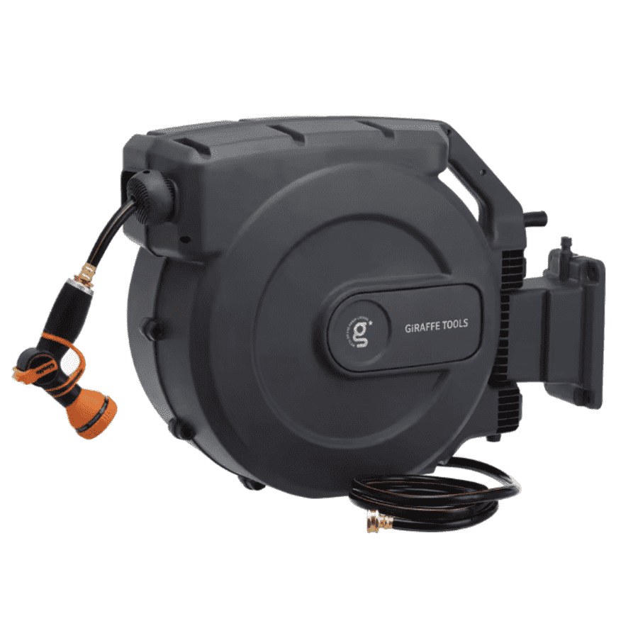 Giraffe Tools 5/8" Automatic Rewind Garden Hose Reel: $129