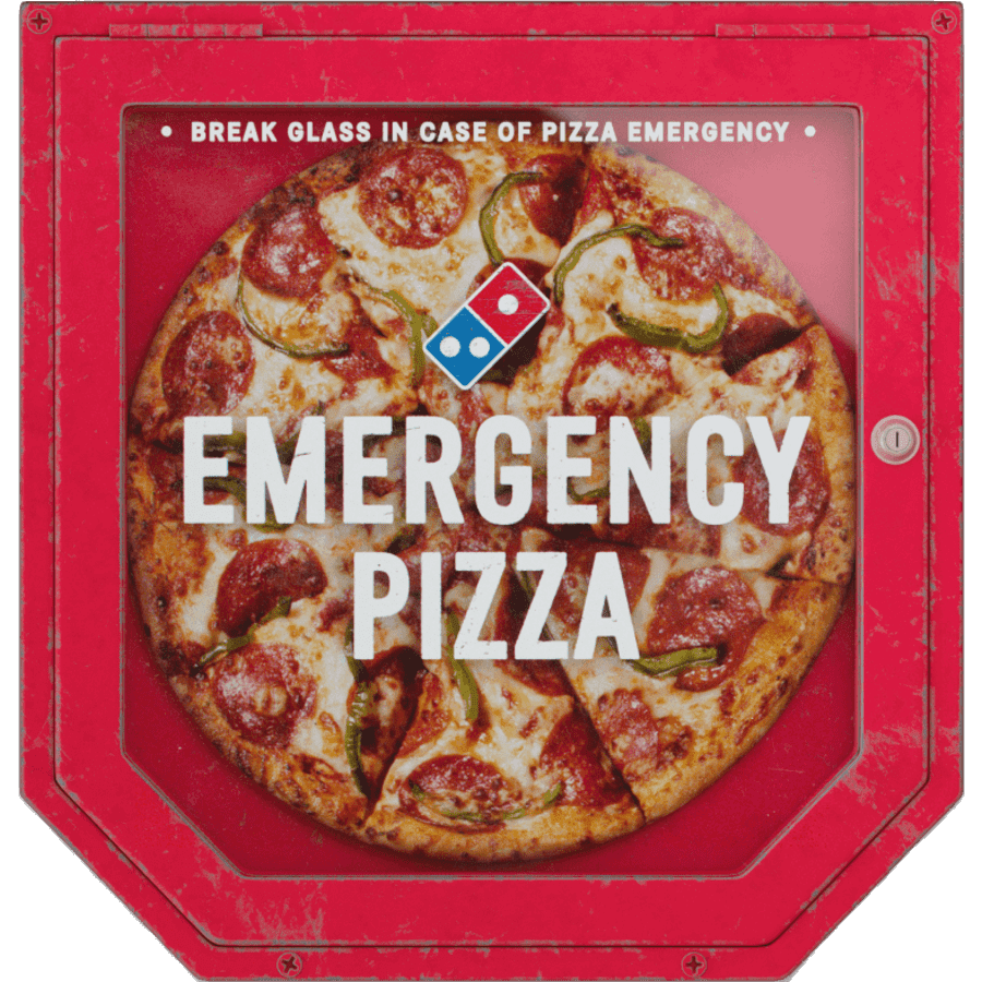 Domino's Emergency Medium Pizza: free on next order w/ $8 purchase Domino's Emergency Medium Pizza: free on next order w/ $8 purchase