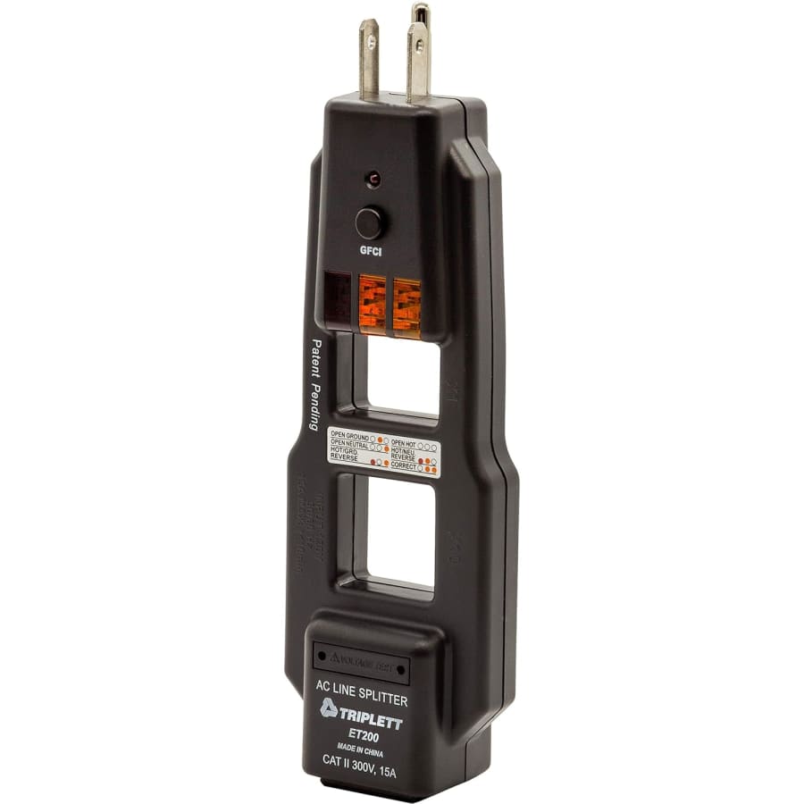 Triplett AC Line Splitter and Outlet/Receptacle Tester: $12