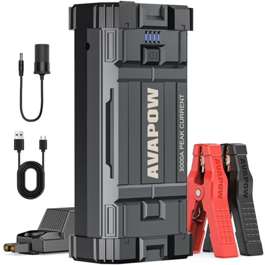Avapow 3,000A 23800mAh Jump Starter: $39.99 Avapow 3,000A 23800mAh Jump Starter: $39.99
