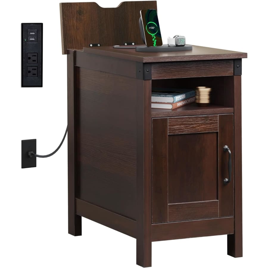 WLIVE End Table with Charging Station: $77 WLIVE End Table with Charging Station: $77