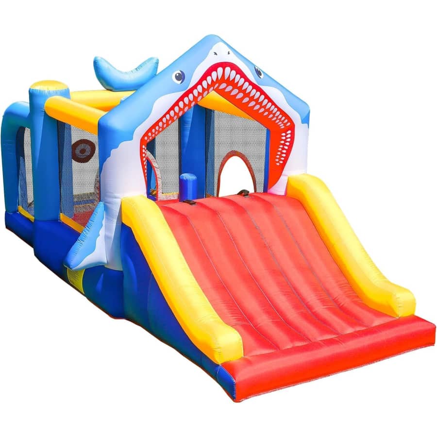 INFLATEFLY Shark Bounce House with Slide and Ball Pit: $189.99 INFLATEFLY Shark Bounce House with Slide and Ball Pit: $189.99