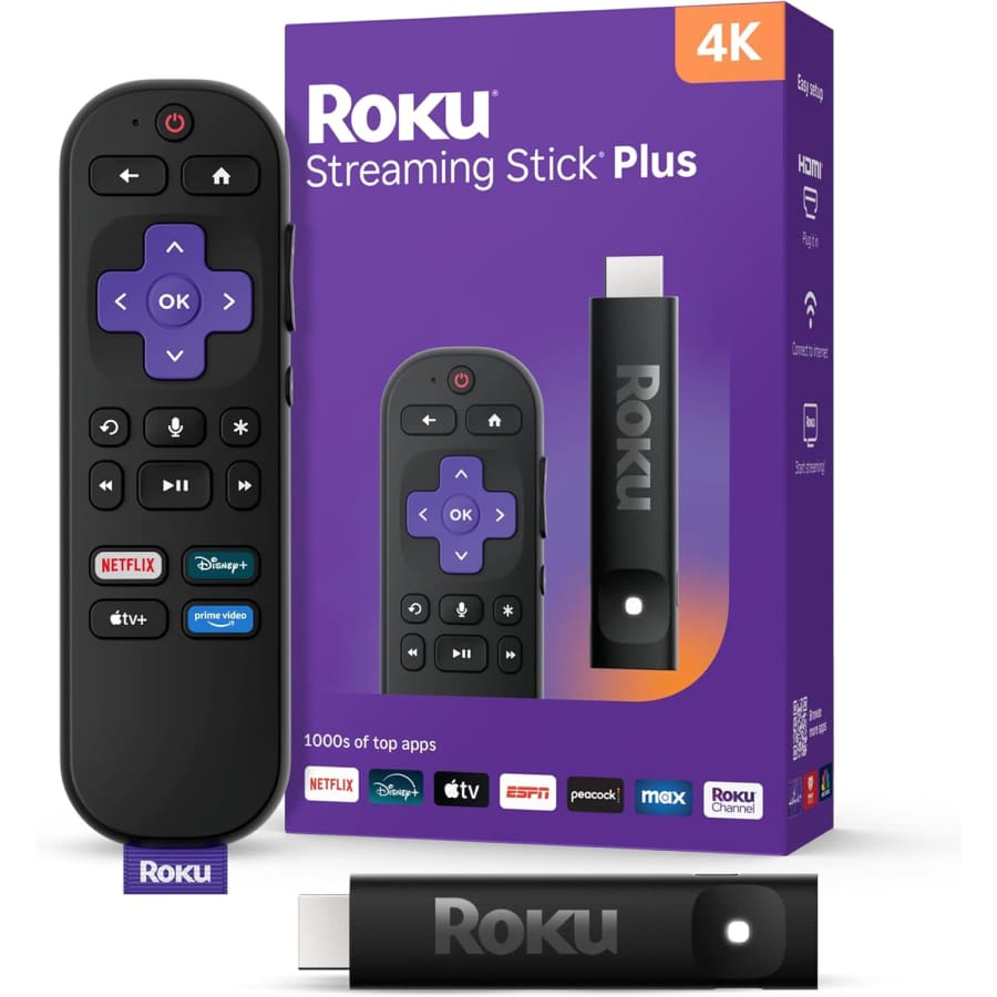 Roku Streaming Stick Plus (2025): $24 Roku Streaming Stick Plus (2025): $24