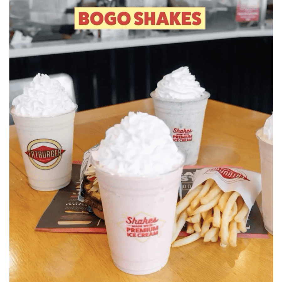 Fatburger Milkshakes: Buy one get one free every day of September Fatburger Milkshakes: Buy one get one free every day of September