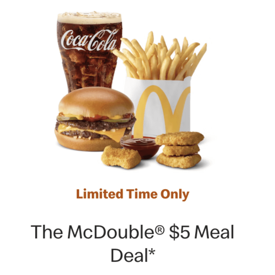 McDonald's $5 Meal Deal: $5 McDonald's $5 Meal Deal: $5