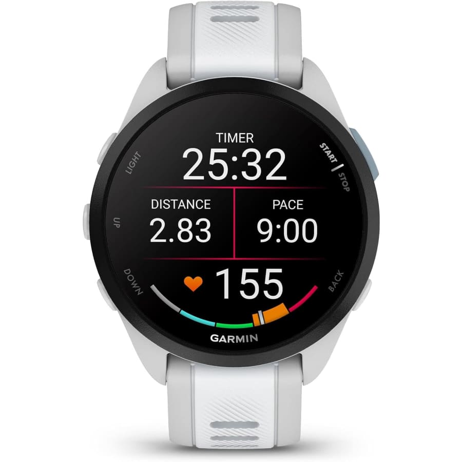 Garmin Forerunner 165 43mm AMOLED Running Smartwatch: $200