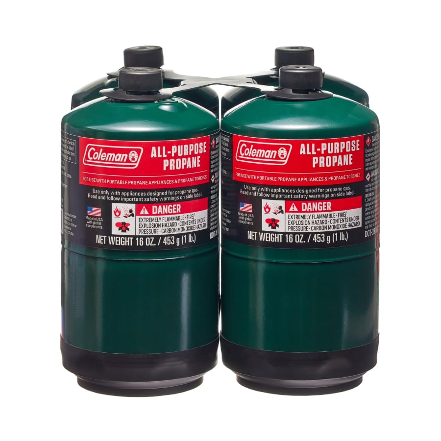 Coleman 16-oz. All Purpose Propane Gas Cylinder 4-Pack: $18.87