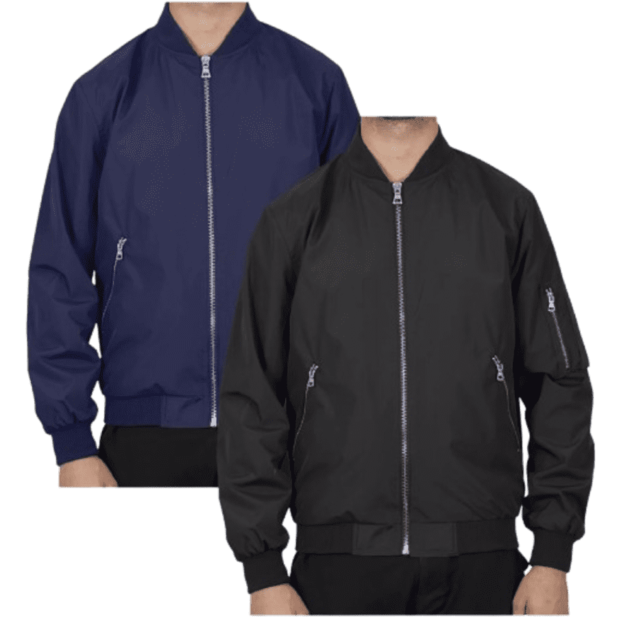 Men's Lightweight MA-1 Bomber Flight Jacket: $25 Men's Lightweight MA-1 Bomber Flight Jacket: $25