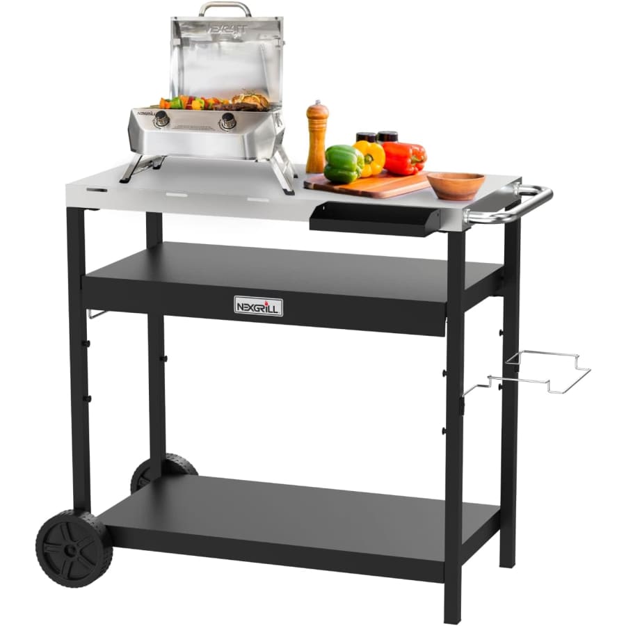 Nexgrill Large Stainless Steel Grill Table: $41 Nexgrill Large Stainless Steel Grill Table: $41