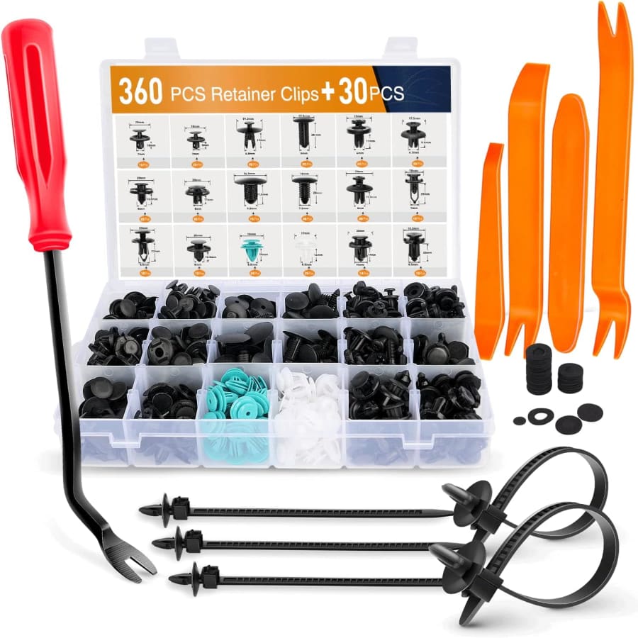 360-Piece Push Bumper Fastener Rivet Clips Set: $12 360-Piece Push Bumper Fastener Rivet Clips Set: $12