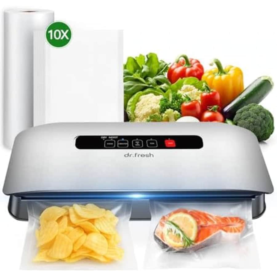 8-in-1 Vacuum Sealer Food Machine: $19.99 8-in-1 Vacuum Sealer Food Machine: $19.99