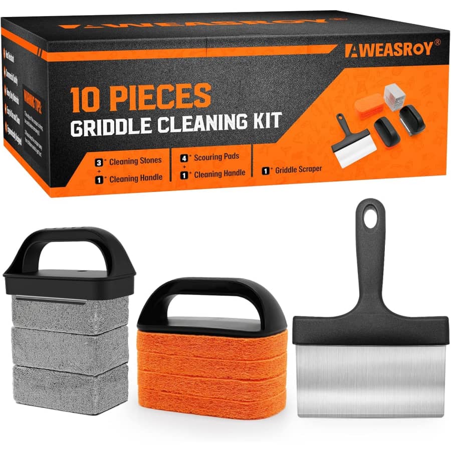 10-Piece Griddle Cleaning Kit: $15.99 10-Piece Griddle Cleaning Kit: $15.99