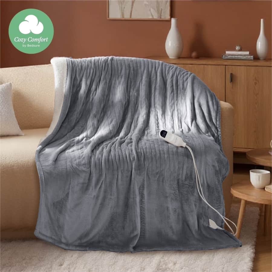 Cozy Comfort Heated Throw: $32 Cozy Comfort Heated Throw: $32