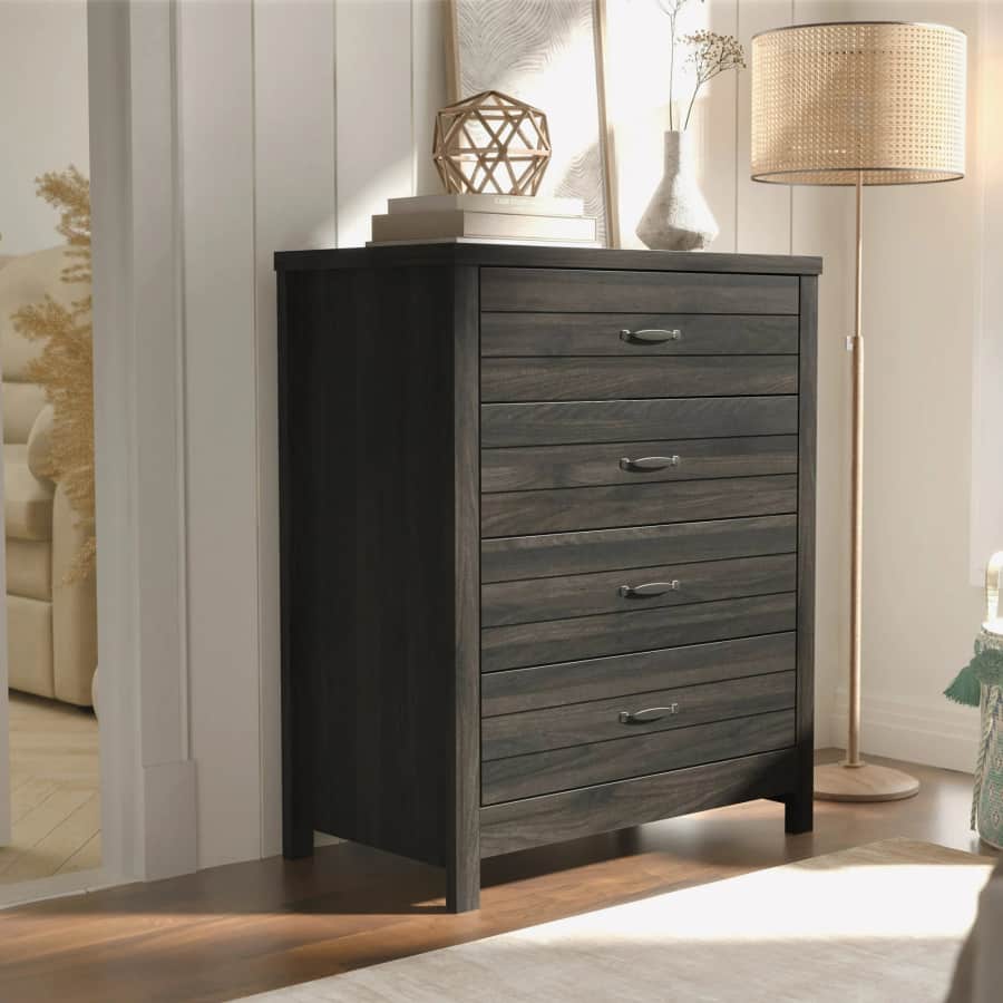 Hillsdale Living Essentials Lancaster 4-Drawer Wooden Dresser: $117 Hillsdale Living Essentials Lancaster 4-Drawer Wooden Dresser: $117