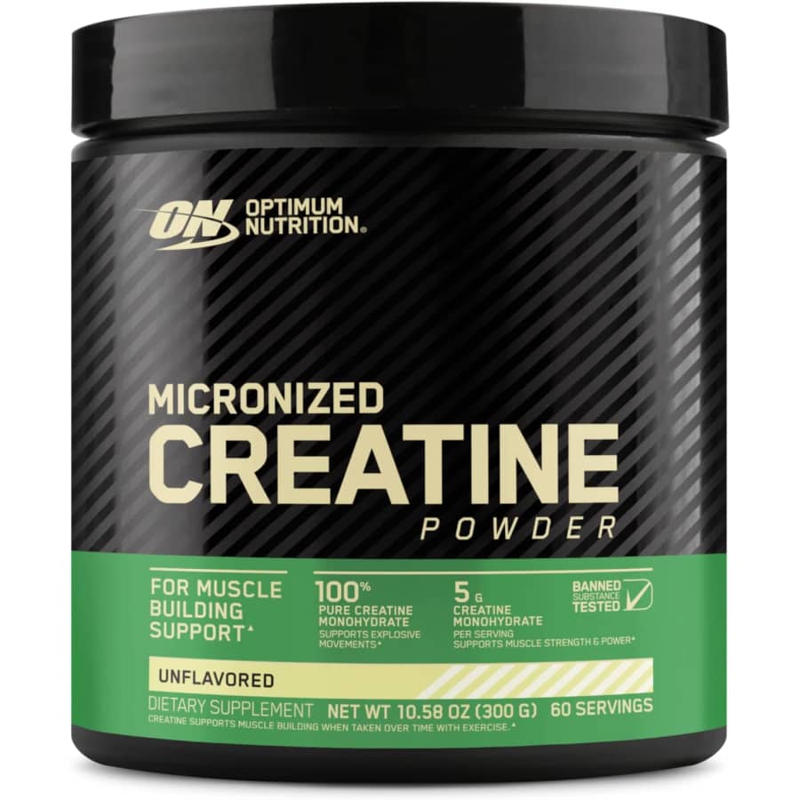 Optimum Nutrition Micronized Creatine Monohydrate Powder 60-Serving Tub: $11 via Sub. & Save Optimum Nutrition Micronized Creatine Monohydrate Powder 60-Serving Tub: $11 via Sub. & Save