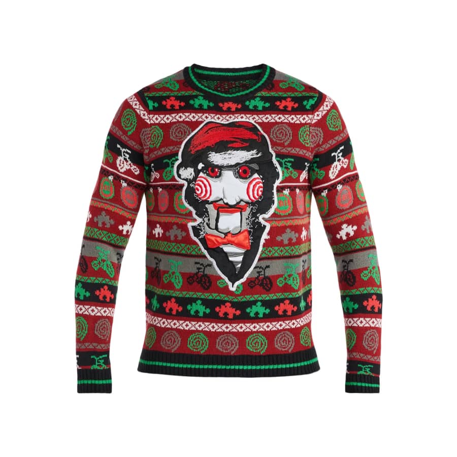 Saw Men's Billy the Puppet Holiday Sweater: $22.98