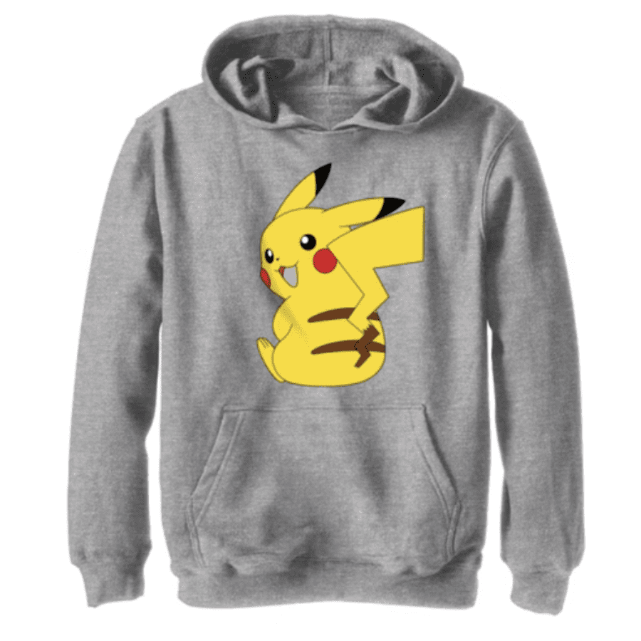Boy's Pokemon Pikachu Sitting Portrait Hoodie: $32
