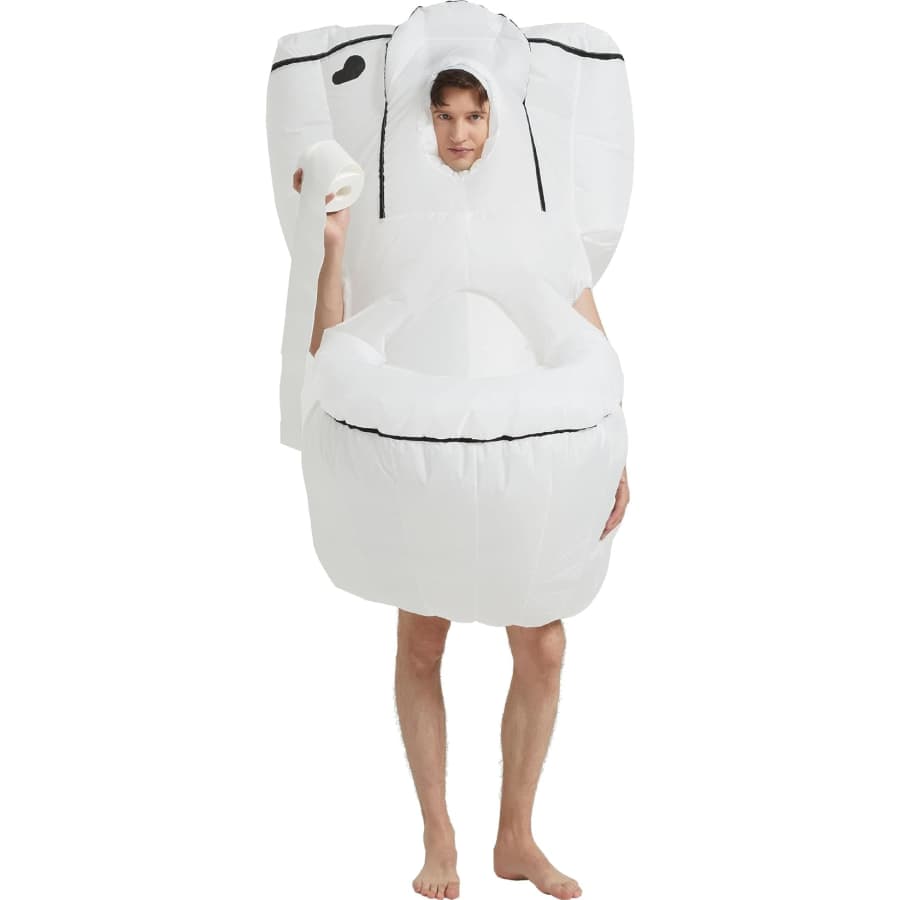 Inflatable Toilet Costume for Adults: $15 Inflatable Toilet Costume for Adults: $15