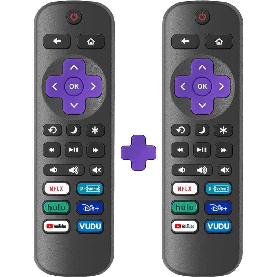 Replacement Remote Control 2-Pack for Roku Smart TVs: $6.99 Replacement Remote Control 2-Pack for Roku Smart TVs: $6.99