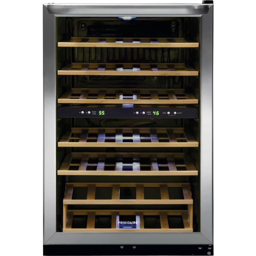 Frigidaire 45-Bottle Two-Zone Wine Cooler: $499.99