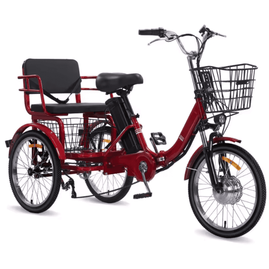 Adults' 500W Dual Seat Electric Trike: $740 Adults' 500W Dual Seat Electric Trike: $740