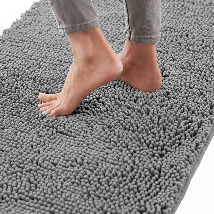 Gorilla Grip 24x17" Chenille Microfiber Bath Rug: $7