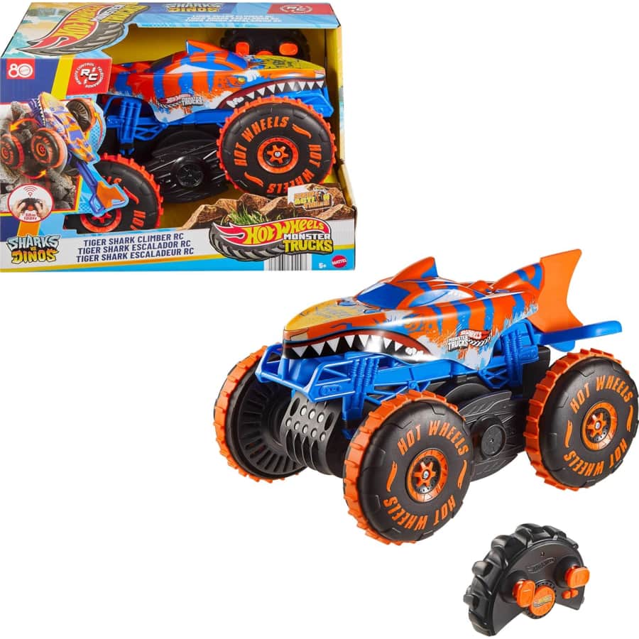 Hot Wheels Monster Trucks Tiger Shark Climber RC Vehicle: $27.99 Hot Wheels Monster Trucks Tiger Shark Climber RC Vehicle: $27.99