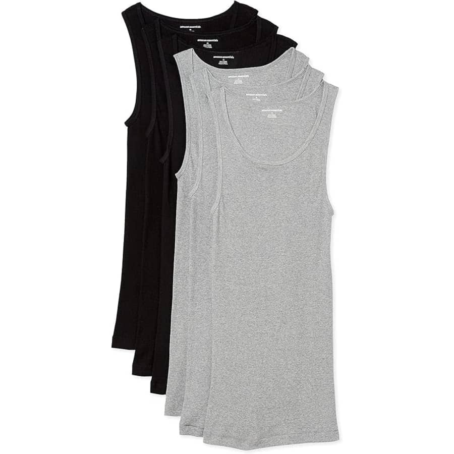 Amazon Essentials Men's Lightweight Tank Undershirt 6-Pack: $14 w/ Prime Amazon Essentials Men's Lightweight Tank Undershirt 6-Pack: $14 w/ Prime