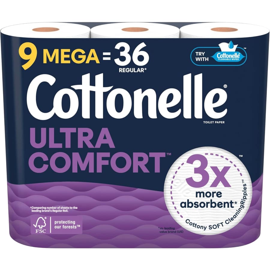 Cottonelle Ultra Comfort Toilet Paper 9-Pack: $9.49 via Sub. & Save