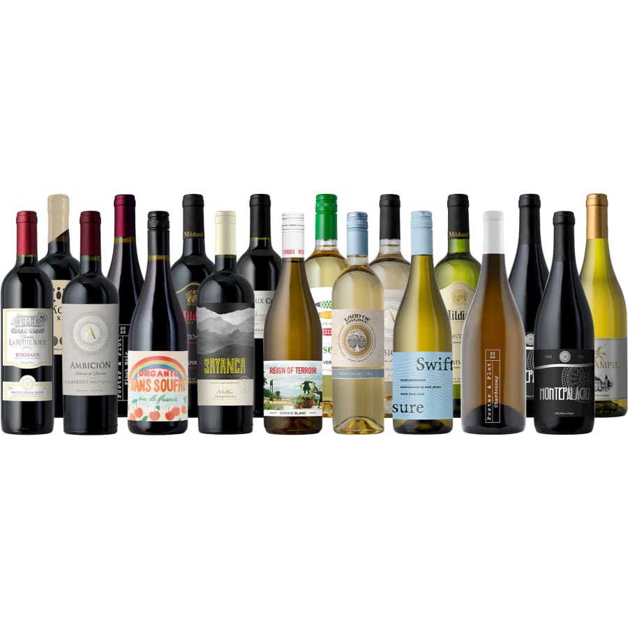 Splash Wine Feast Favorite 15-Bottle Packs + 3 1-Liter Bottles: From $100