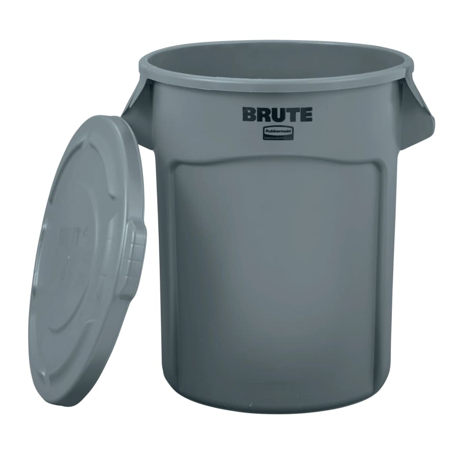 Rubbermaid Brute 32-Gallon Plastic Indoor/Outdoor Detached Lid Trash Can: $35