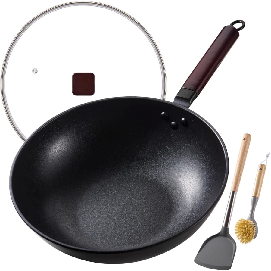 Teewe 13" Carbon Steel Wok: $22.39 Teewe 13" Carbon Steel Wok: $22.39