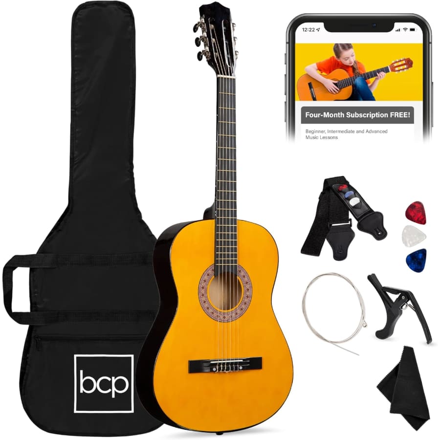Best Choice Products 38" Beginner Acoustic Guitar Starter Kit: $50